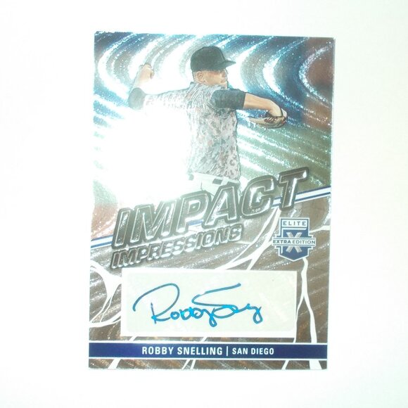 2023 Panini Elite Extra Edition Impact Impressions Robby Snelling AUTOGRAPH RC - Picture 1 of 4